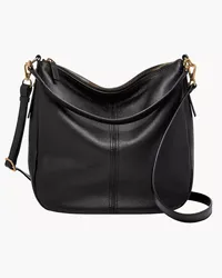 Fossil Hobo Jolie Leder Schwarz