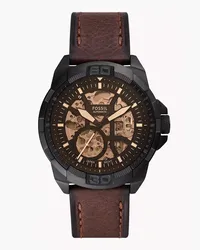 Fossil Uhr Bronson Automatikwerk LiteHide-Leder Braun