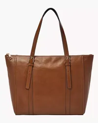 Fossil Shopper Carlie Leder Braun