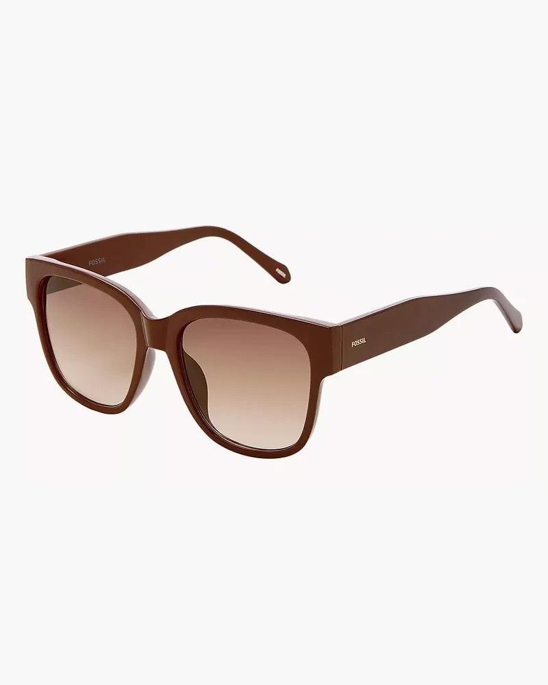 Fossil Sonnenbrille quadratisch Braun