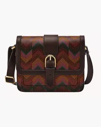 Fossil Medium Flap Crossbody Zoey Mehrfarbiger