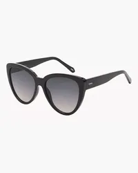 Fossil Cat-Eye-Sonnenbrille Schwarz