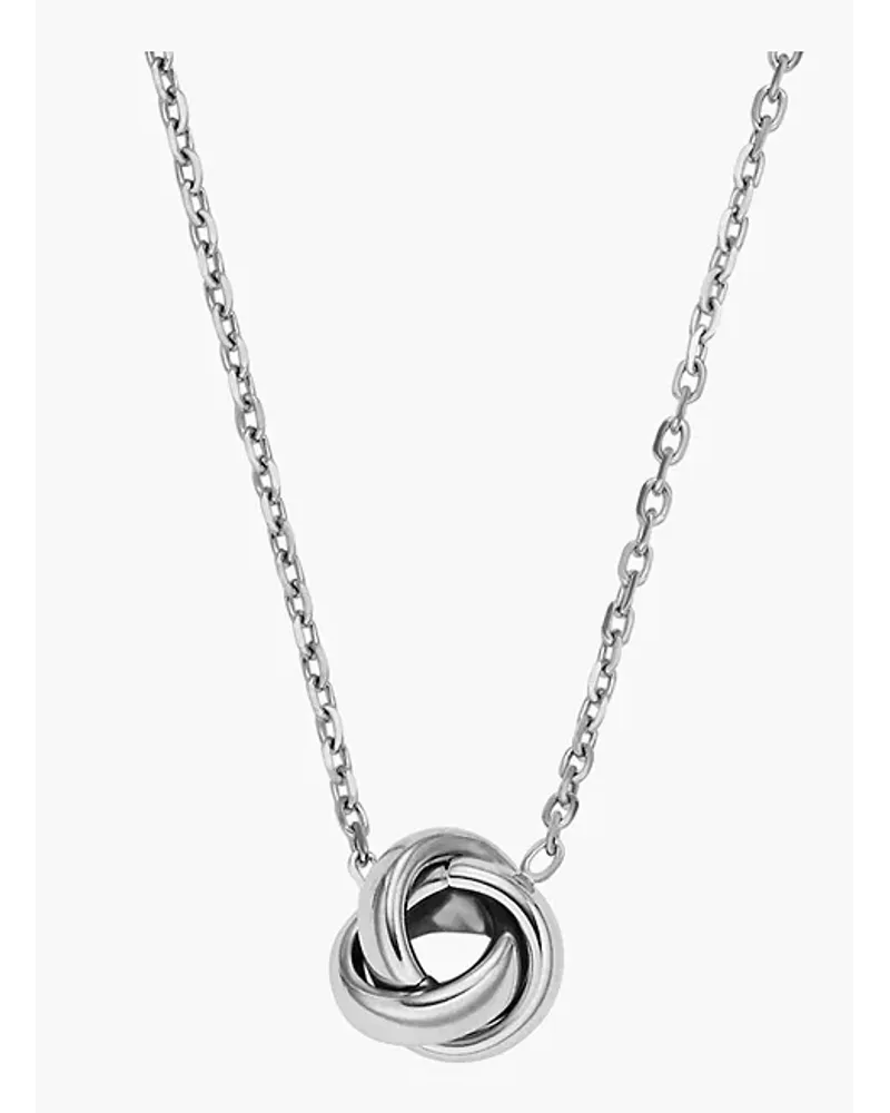 Fossil Kette Love Knot Edelstahl - farben Silber