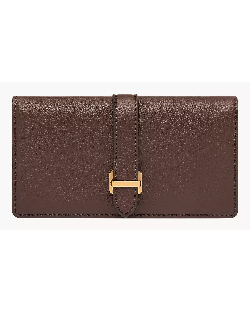 Fossil Large Snap Bifold Emery Schokobraun