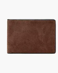 Fossil Bifold Steven flach Mittelbraun