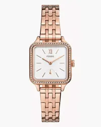 Fossil Uhr Colleen 3-Zeiger-Werk Edelstahl farben Roségold