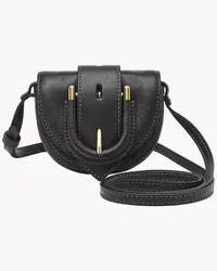 Fossil Micro Flap Crossbody Harwell Leder Schwarz