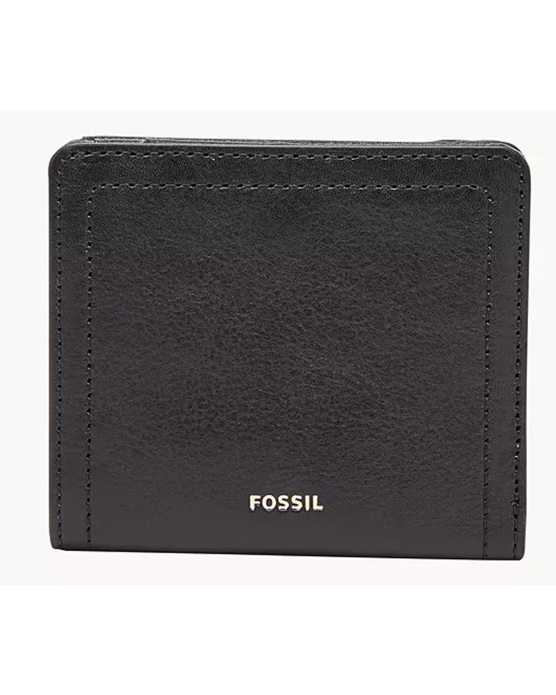 Fossil Bifold Logan RFID klein Schwarz