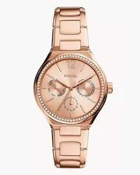 Fossil Uhr Eevie Multifunktionswerk Edelstahl farben Roségold