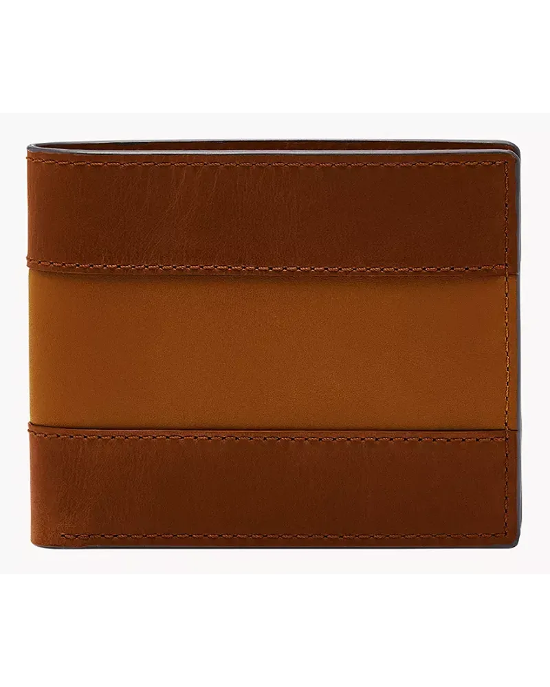 Fossil Bifold Everett Flip ID Mittelbraun