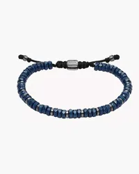 Fossil Armband All Stacked Up Beads Metall - Dunkelblau Anthrazit