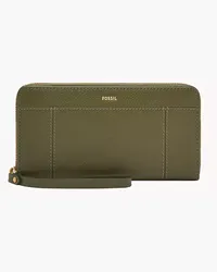 Fossil Zip Clutch Jori Lodengrün