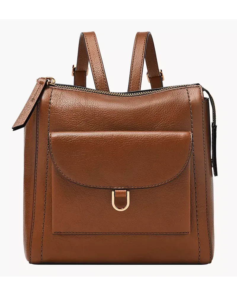 Fossil Mini-Rucksack Parker Leder Braun