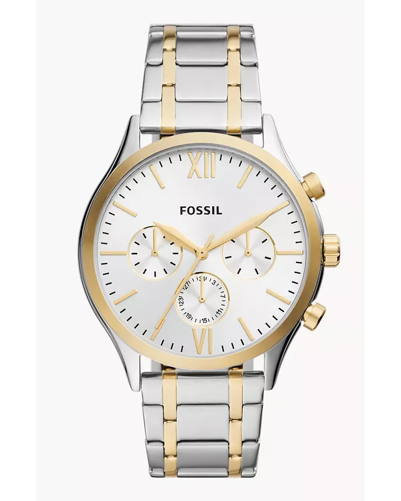 Fossil Uhr Fenmore Multifunktionswerk Edelstahl Bicolor Gold