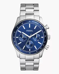 Fossil Uhr Sullivan Multifunktionswerk Edelstahl Silber