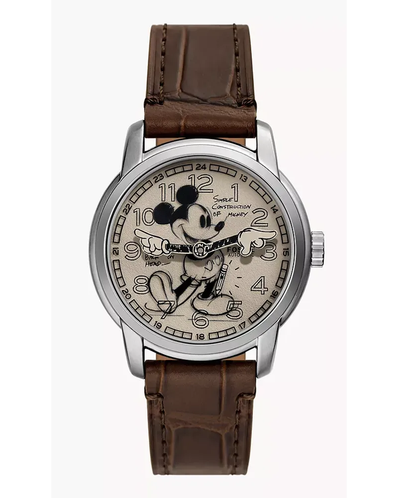 Fossil Uhr Disney Sketch Disney Mickey Mouse Limited Edition Braun