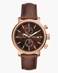 Fossil Uhr Rhett Multifunktionswerk Leder Braun