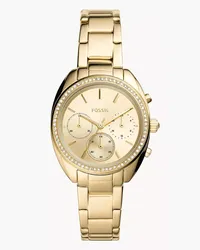 Fossil Uhr Chronograph Vale Edelstahl farben Gold