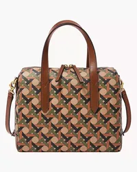 Fossil Satchel Sydney Grün