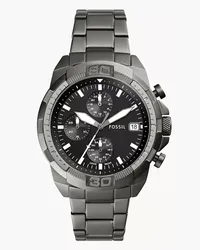 Fossil Uhr Chronograph Bronson Edelstahl rauch Grau