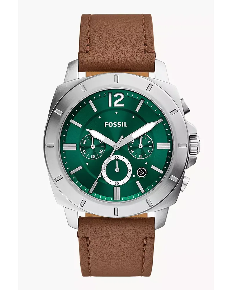 Fossil Uhr Chronograph Privateer Leder Braun