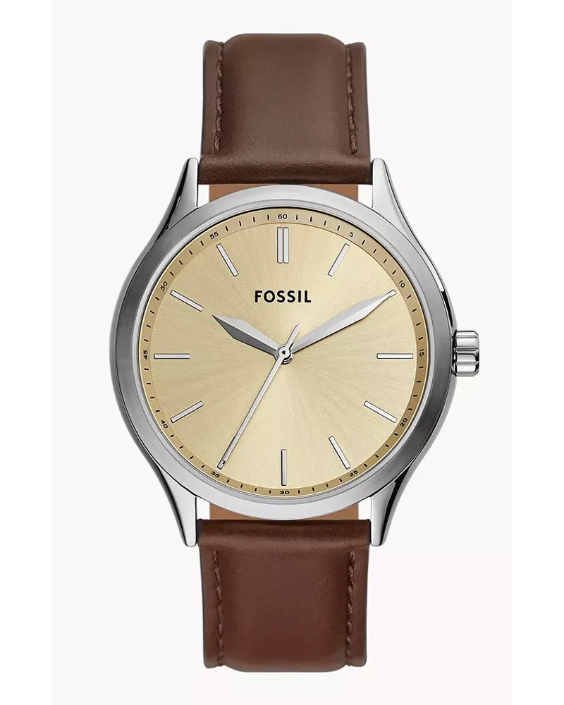 Fossil Uhr Fenmore 3-Zeiger-Werk Leder Braun