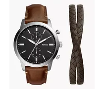 Set Uhr Chronograph Townsman LiteHide-Leder Armband