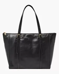 Fossil Shopper Carlie Leder Schwarz