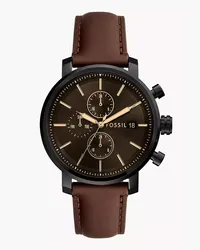 Fossil Uhr Rhett Multifunktionswerk Leder Braun