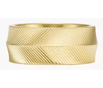 Ring Harlow Linear Texture Edelstahl goldfarben - Goldfarben