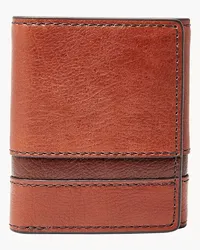 Fossil Geldbörse Easton - RFID Trifold Braun