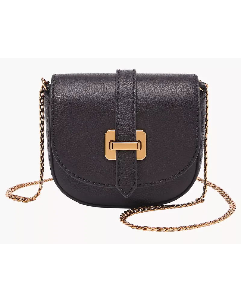 Fossil Micro Crossbody Emery Schwarz