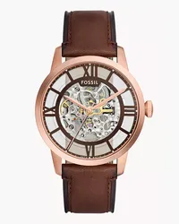 Fossil Uhr Townsman Automatic Automatikwerk Leder Braun