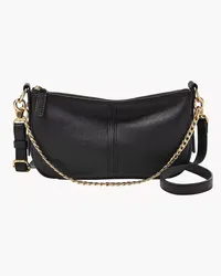 Fossil Small Crossbody Jolie Leder Schwarz