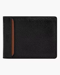 Fossil Bifold Huntington Flip ID Schwarz