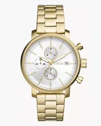 Fossil Uhr Rhett Multifunktionswerk Edelstahl farben Gold