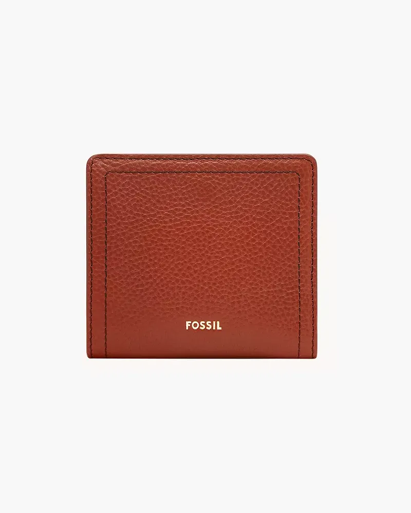 Fossil Bifold Logan RFID klein Cayenne