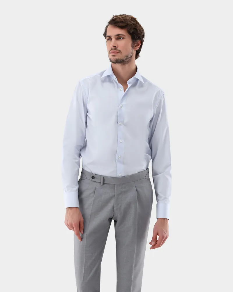 van Laack Twill-Hemd bügelfrei Tailor Fit Blau