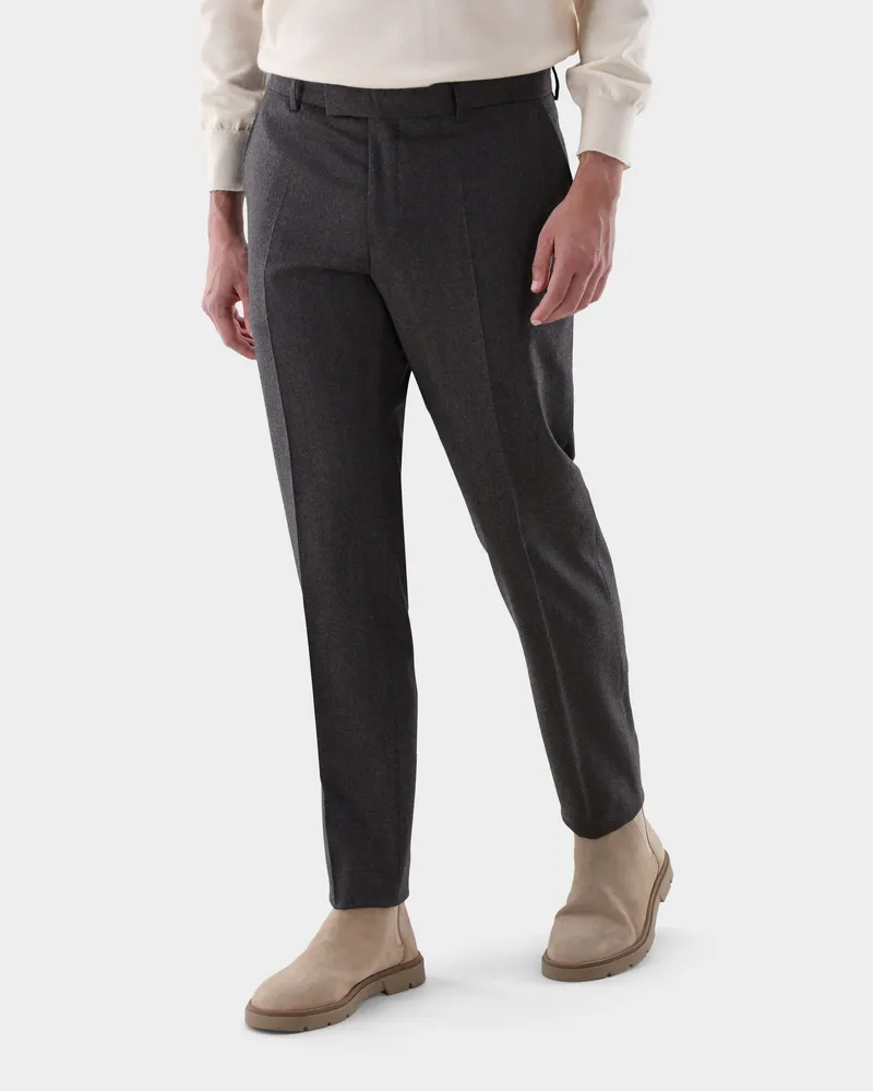 van Laack Anzugshose aus Wolle Slim Fit Beige