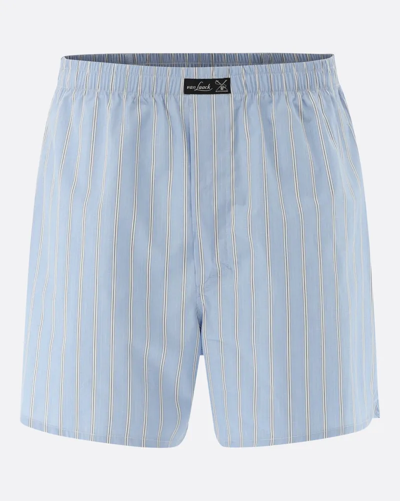 van Laack Boxershorts Gestreift Blau