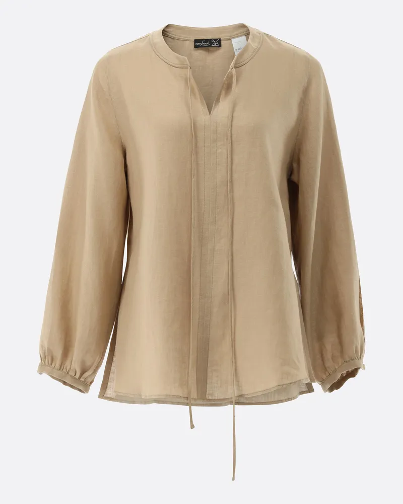 van Laack Tunika aus Leinen mit Bindeband Beige