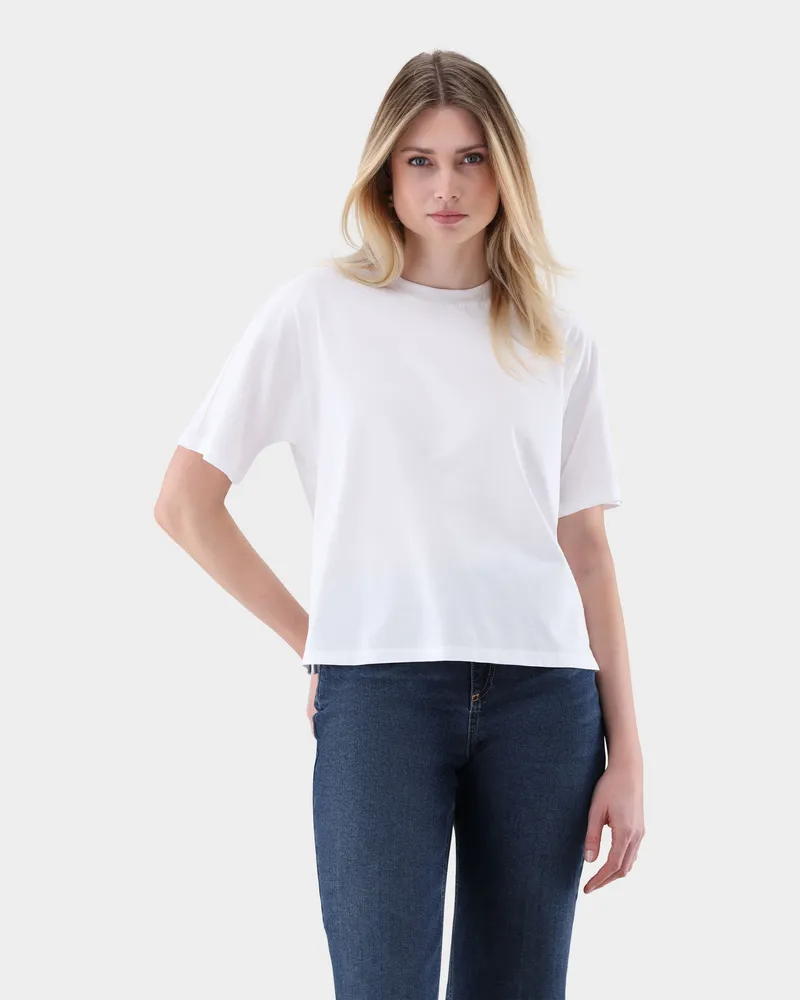 van Laack T-Shirt Boxy fit Weiß