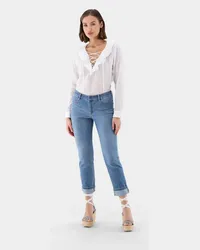 van Laack Jeans mit geradem Bein Blau