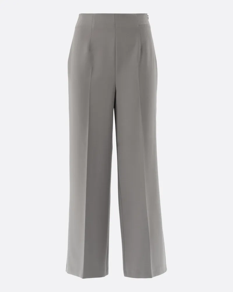 van Laack Culotte Hose mit Bügelfalte Grau