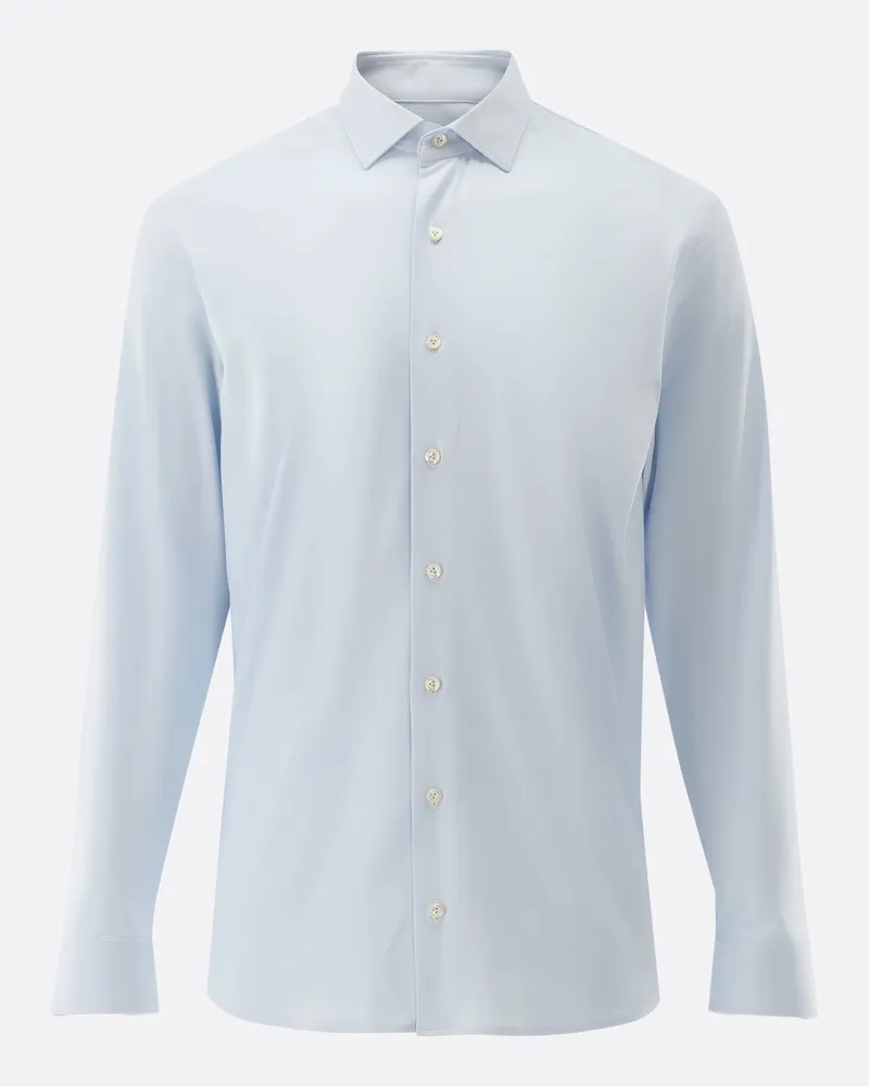 van Laack Hemd mit 4-Wege Stretch Slim Fit Blau