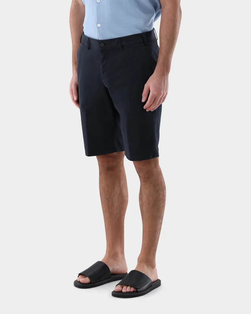 van Laack Shorts aus Baumwolle Blau