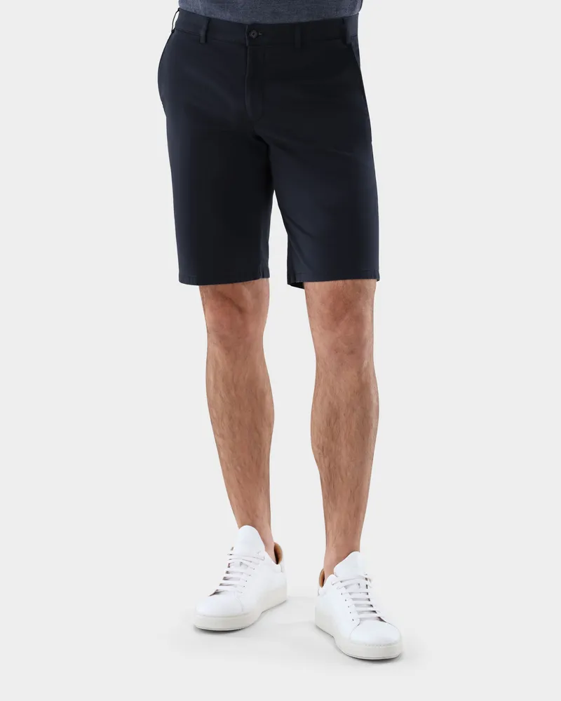 van Laack Shorts aus Baumwolle Blau