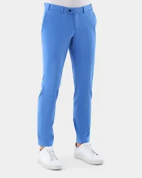 van Laack Schmal geschnittene Chino aus Baumwolle mit Stretch Blau