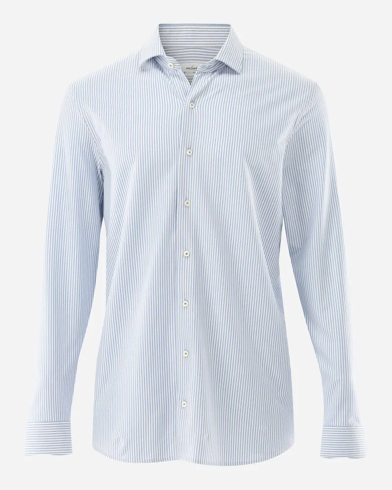 van Laack Hemd mit 4-Wege Stretch Slim Fit Blau