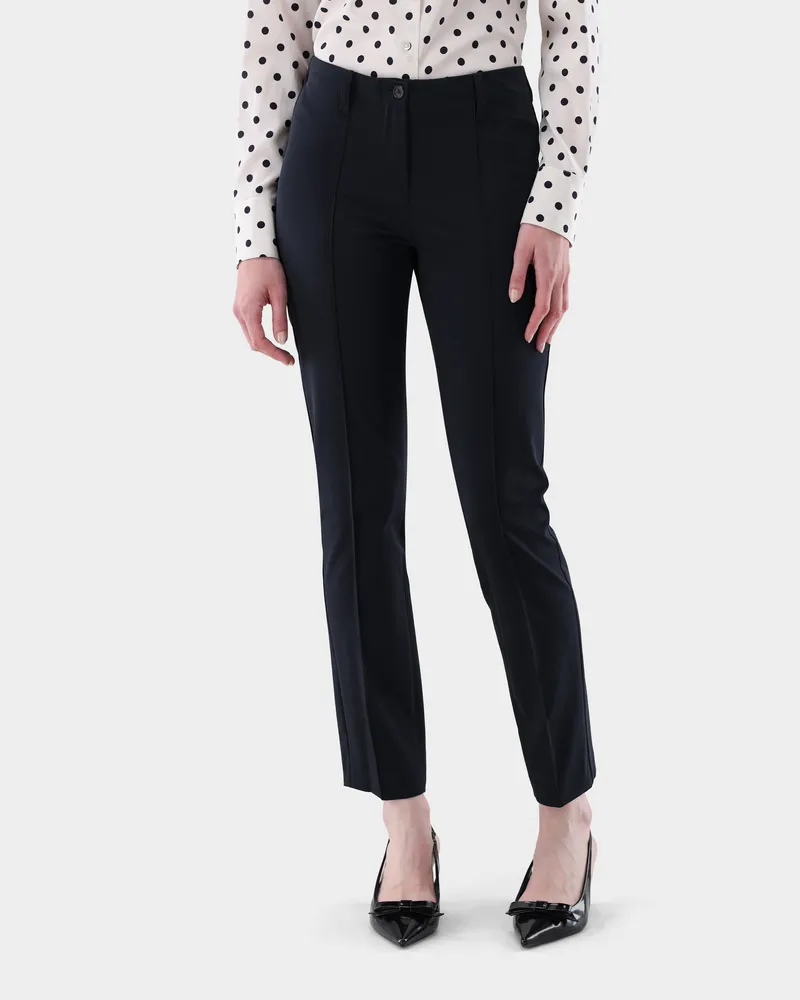 van Laack Businesshose mit 7/8 länge Slim Fit Blau